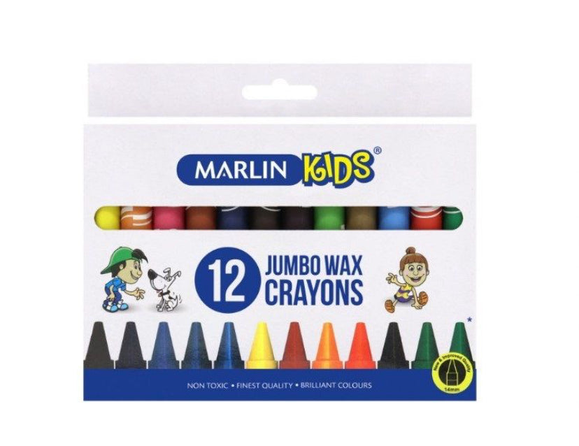 Jumbo Wax Crayons 12pc